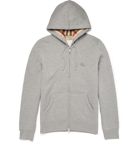 grey burberry hoodie|grey burberry zip up hoodie.